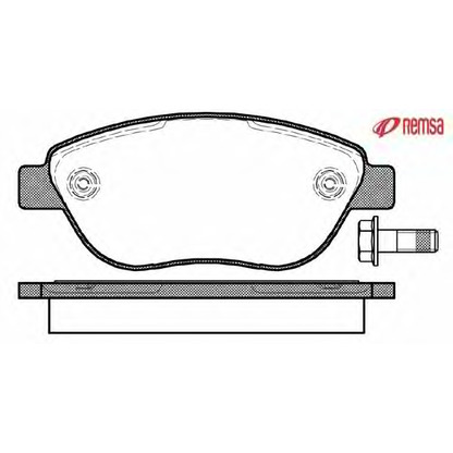 Photo Brake Pad Set, disc brake METZGER 085910