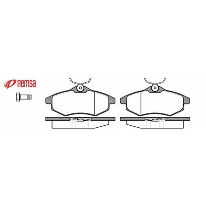 Photo Brake Pad Set, disc brake METZGER 088100