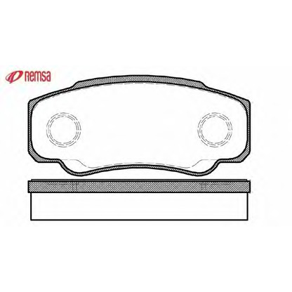 Photo Brake Pad Set, disc brake METZGER 096100