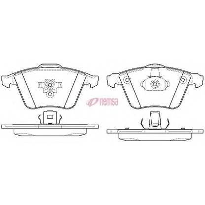 Photo Brake Pad Set, disc brake METZGER 096420