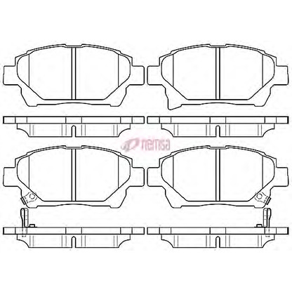 Photo Brake Pad Set, disc brake METZGER 097112