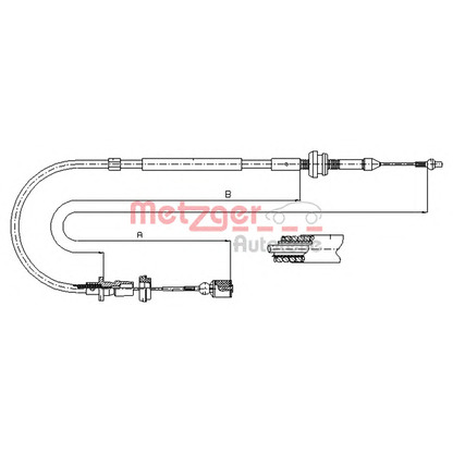 Photo Accelerator Cable; Accelerator Cable METZGER 100861