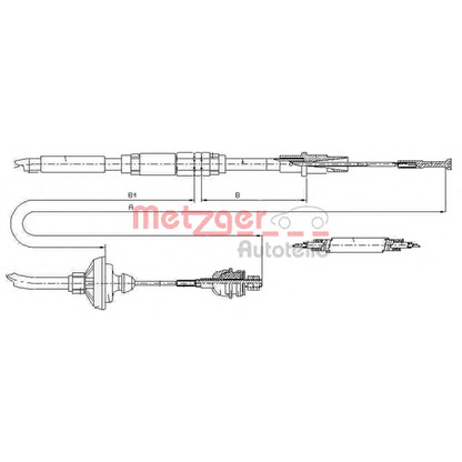 Photo Clutch Cable METZGER 103149