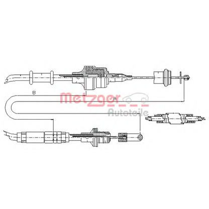 Photo Clutch Cable METZGER 103750