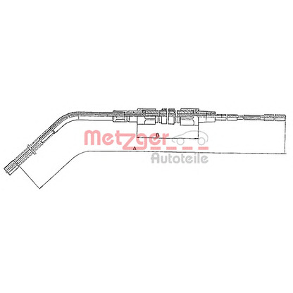 Photo Cable, parking brake METZGER 104132