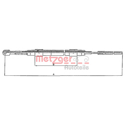 Photo Cable, parking brake METZGER 10423