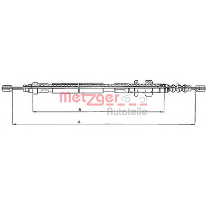 Photo Cable, parking brake METZGER 104682