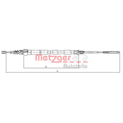 Photo Cable, parking brake METZGER 107410