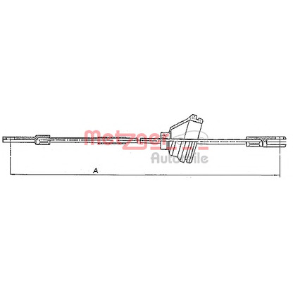 Photo Cable, parking brake METZGER 10818