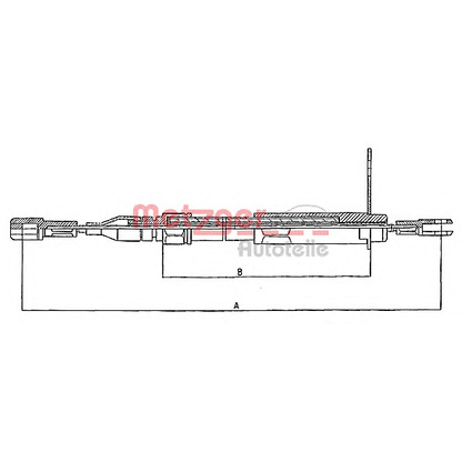 Photo Cable, parking brake METZGER 10943