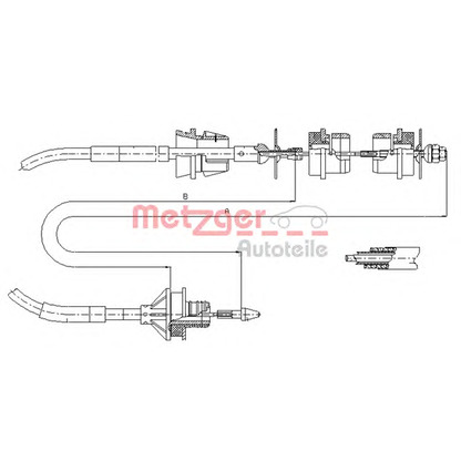Photo Clutch Cable METZGER 112244