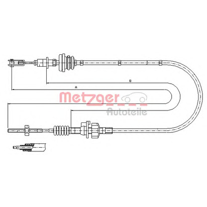 Photo Clutch Cable METZGER 112256