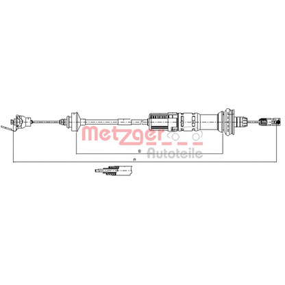 Photo Clutch Cable METZGER 113049