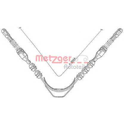 Photo Cable, parking brake METZGER 11573