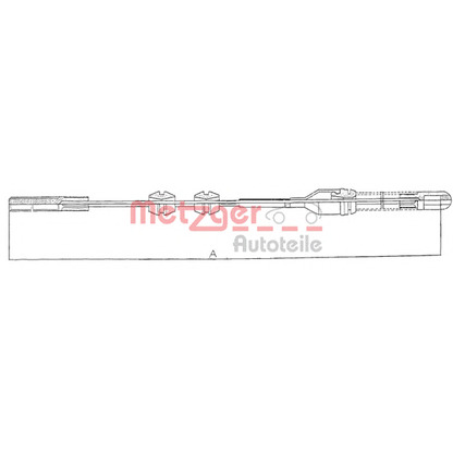 Photo Cable, parking brake METZGER 115921