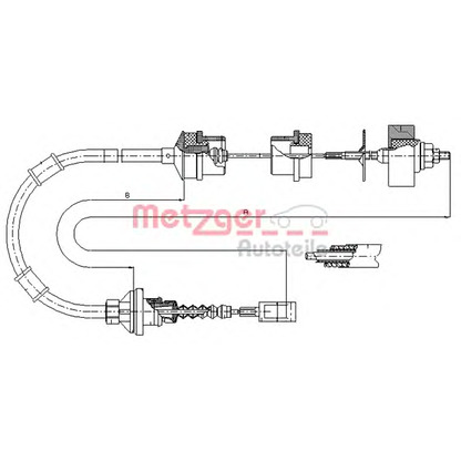 Photo Clutch Cable METZGER 11728