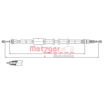 Foto Seilzug, Feststellbremse METZGER 165122