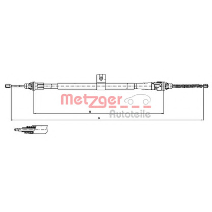 Photo Cable, parking brake METZGER 170006