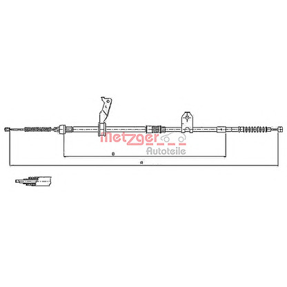 Photo Cable, parking brake METZGER 171480