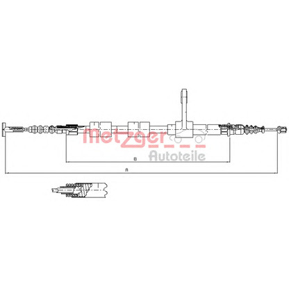 Foto Seilzug, Feststellbremse METZGER 25133