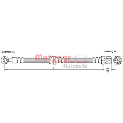 Photo Flexible de frein METZGER 4110190