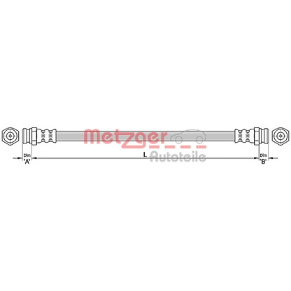 Photo Brake Hose METZGER 4110304