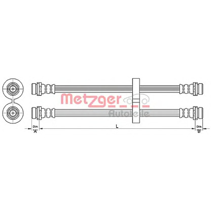 Foto Flessibile del freno METZGER 4110312