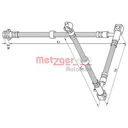 Foto Flessibile del freno METZGER 4110394