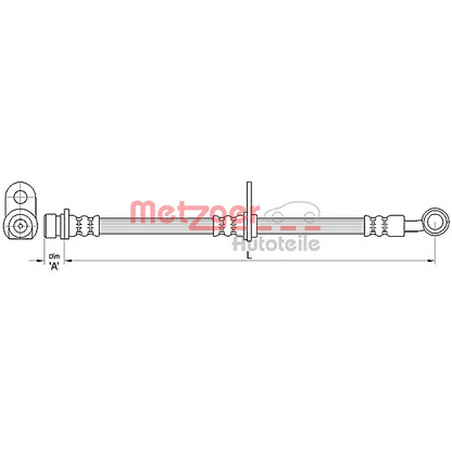 Photo Brake Hose METZGER 4110493