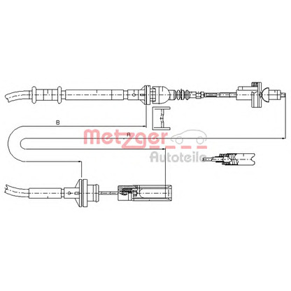 Photo Clutch Cable METZGER 4623