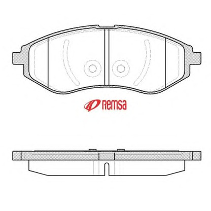 Photo Brake Pad Set, disc brake METZGER 098600