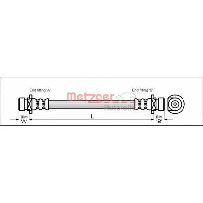 Photo Flexible de frein METZGER 4113506