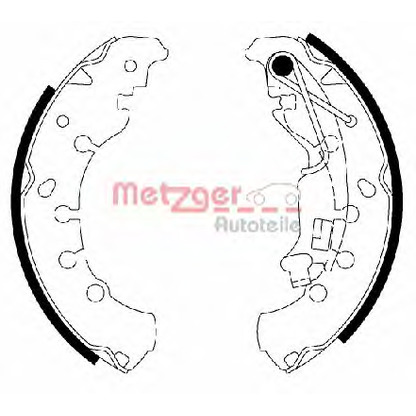 Фото Комплект тормозных колодок METZGER MG200