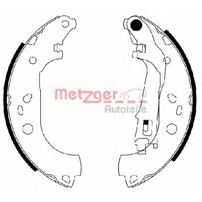 Zdjęcie Zesatw szczęk hamulcowych METZGER MG210