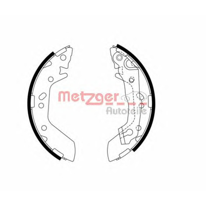 Photo Brake Shoe Set METZGER MG974