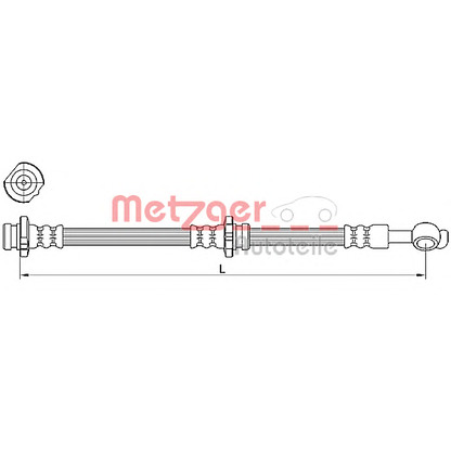 Photo Brake Hose METZGER 4110471