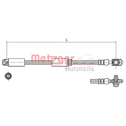 Photo Brake Hose METZGER 4116227