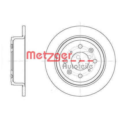 Photo Brake Disc METZGER 608300