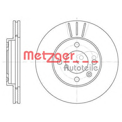 Photo Disque de frein METZGER 608410