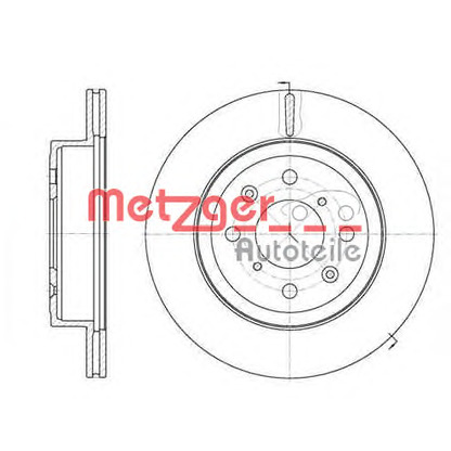 Фото Тормозной диск METZGER 6103810