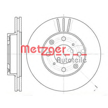 Foto Disco  freno METZGER 610810