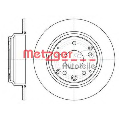 Фото Тормозной диск METZGER 6109000