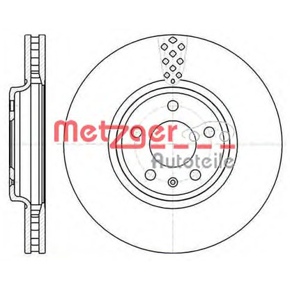 Foto Disco de freno METZGER 6111010