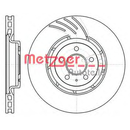 Photo Brake Disc METZGER 6111110