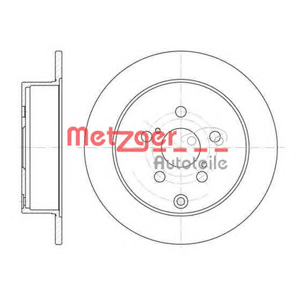 Фото Тормозной диск METZGER 6116800