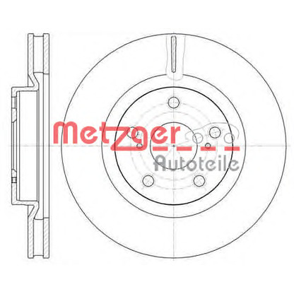 Photo Disque de frein METZGER 6118910