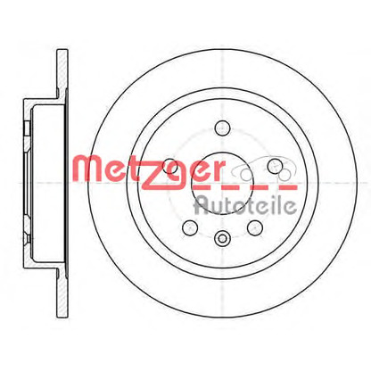 Photo Brake Disc METZGER 6127900