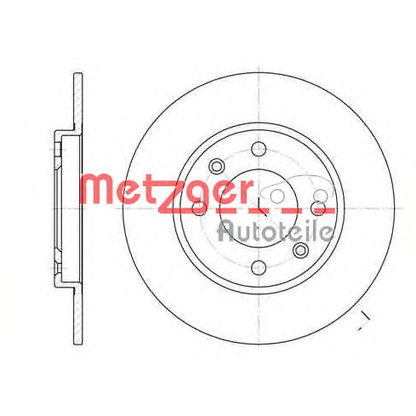 Photo Disque de frein METZGER 612800