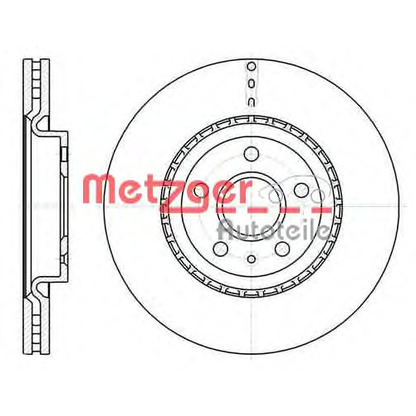 Foto Disco  freno METZGER 6128310