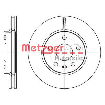 Photo Brake Disc METZGER 6128510